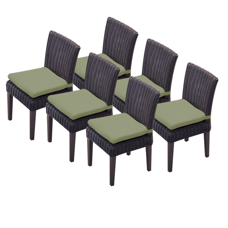 Wade Logan Ayomikun Patio Dining Side Chair With Cushion Wayfair Canada